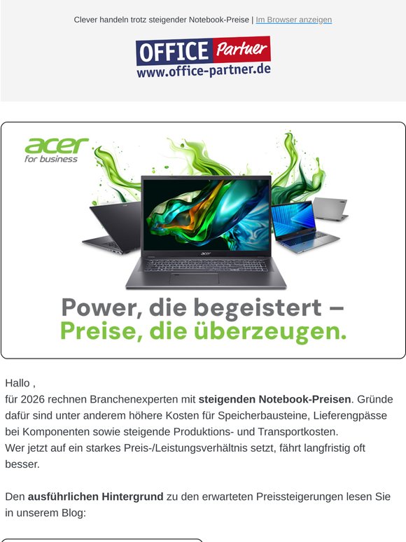 2026 wird teuer: Diese Notebooks lohnen sich jetzt