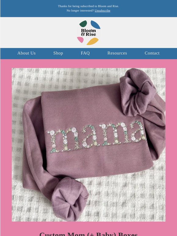 Your Dream Mom + Baby Box Starts Here 💌 (And Free Sweatshirt For One Lucky Mama)