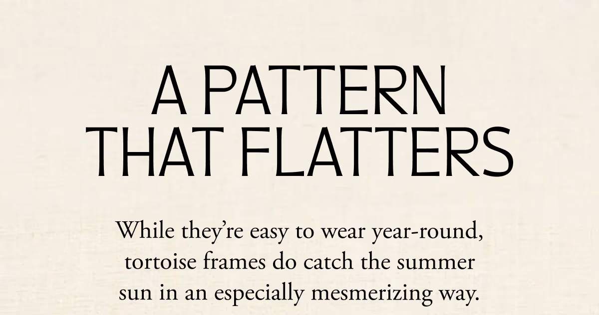 A pattern that flatters