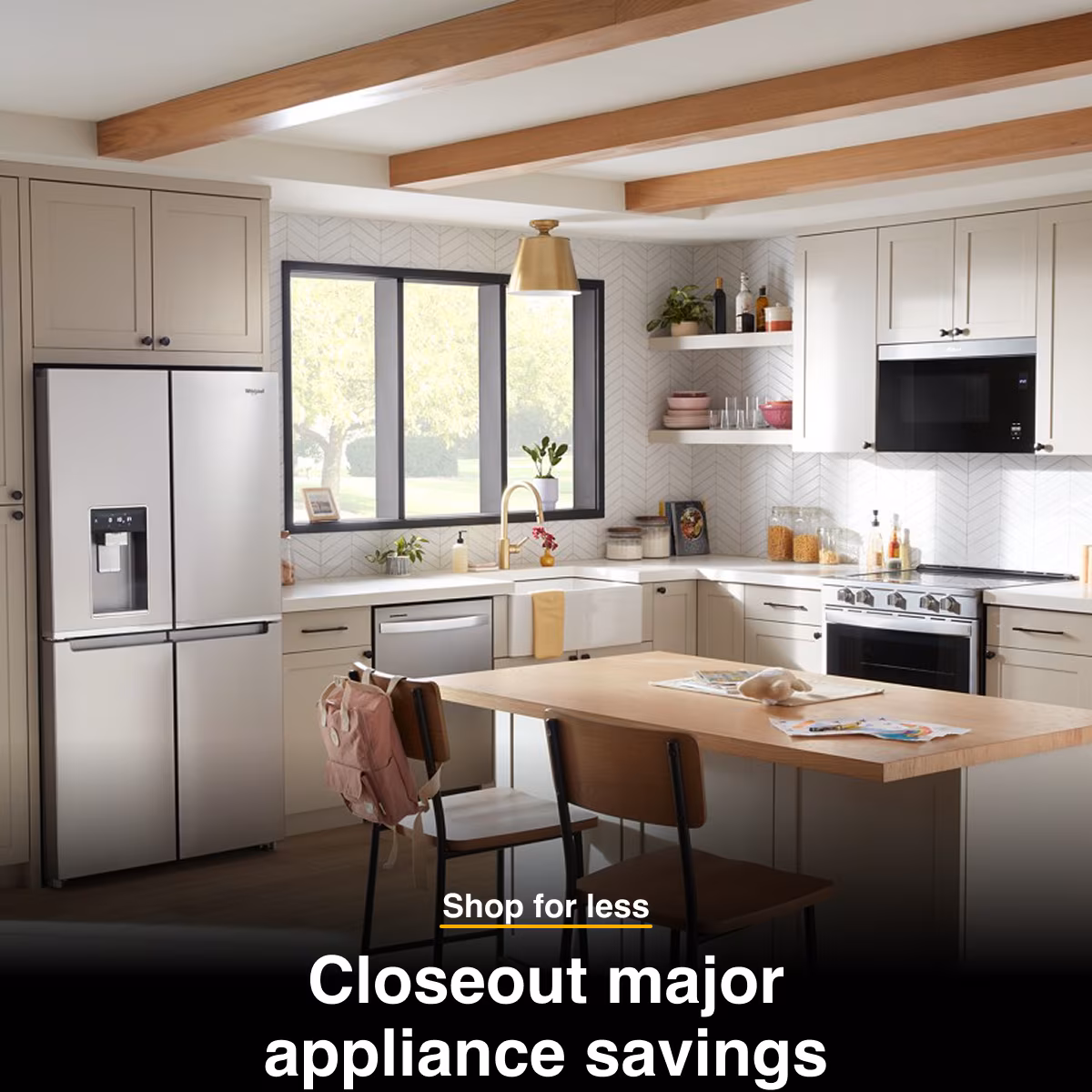 Shop for less - Closeout major appliances savings