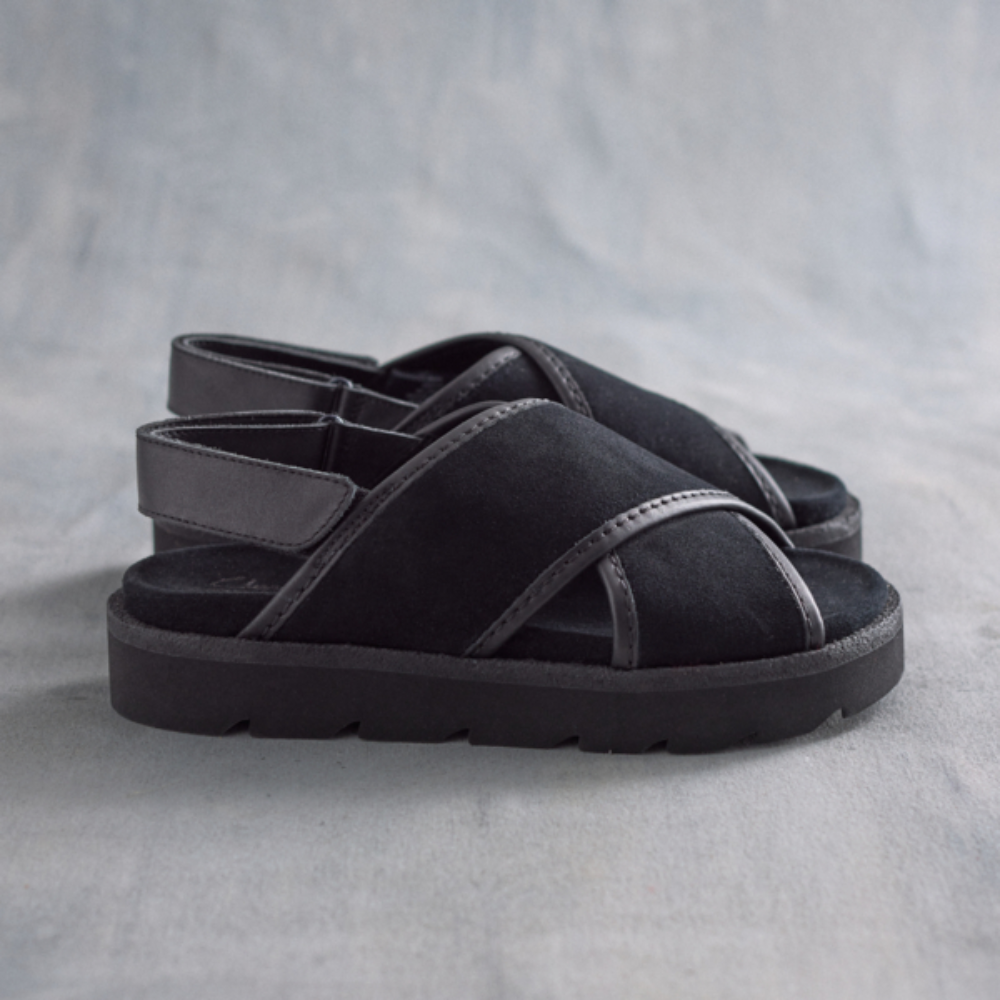 Clarks Originals Meare Cross Black Suede