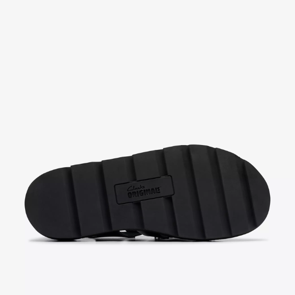 Clarks Originals Meare Buckle Black Leather