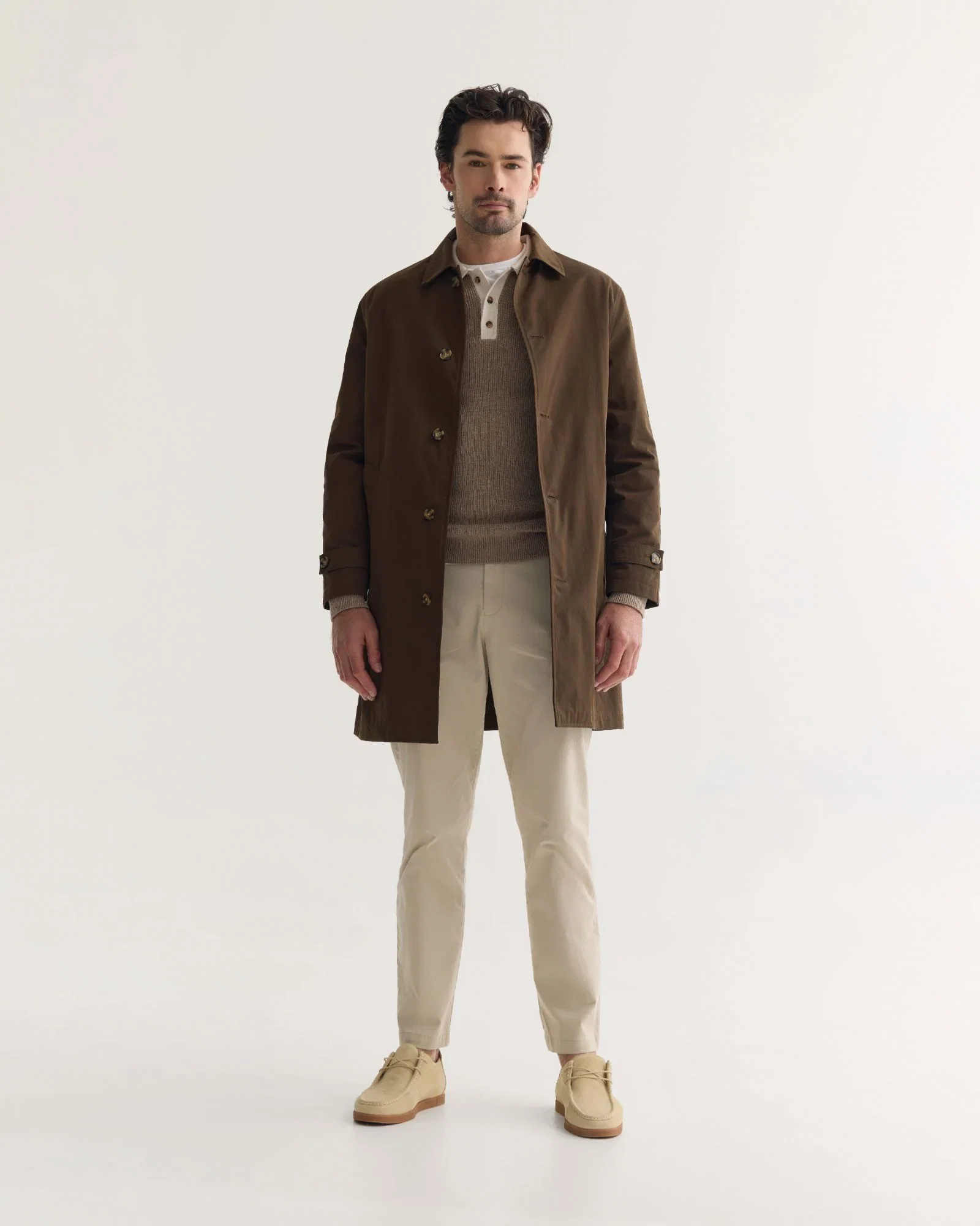 Image of Jay Cotton Twill Trench Coat