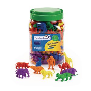 Image of Excellerations® Wild Animal Counters - 120 Pieces