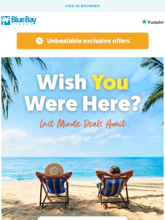 ⌛ Last-Minute Deals: Prices from £689pp