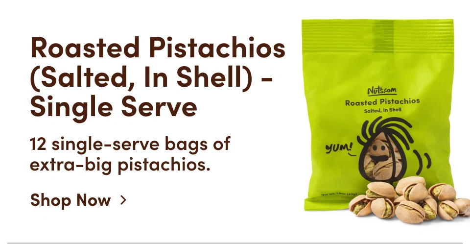 Roasted Pistachios  (Salted, In Shell) - Single Serve
