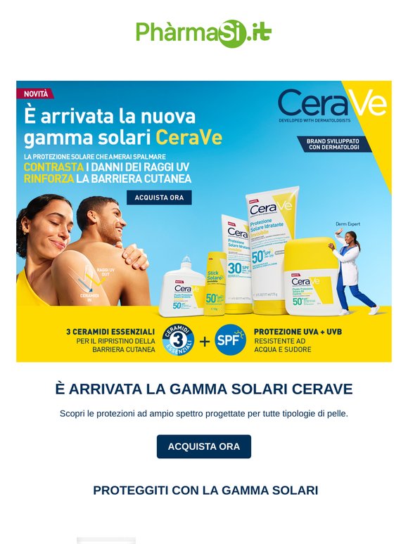 😎☀️La nuova gamma solari CeraVe è online!
