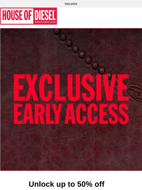 Exclusive Early Access: Up to 50% Off