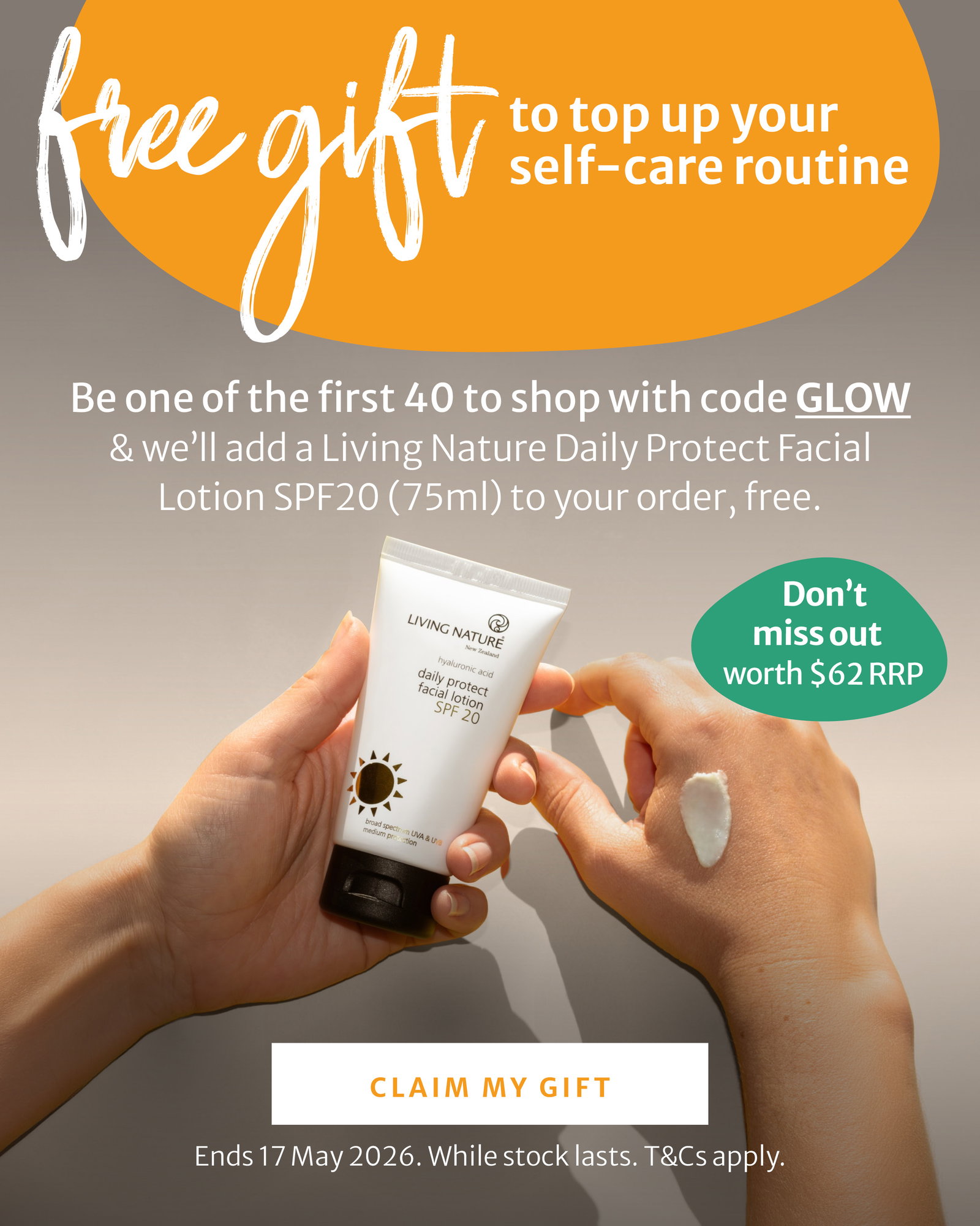 Free gift to top up your self-care routine