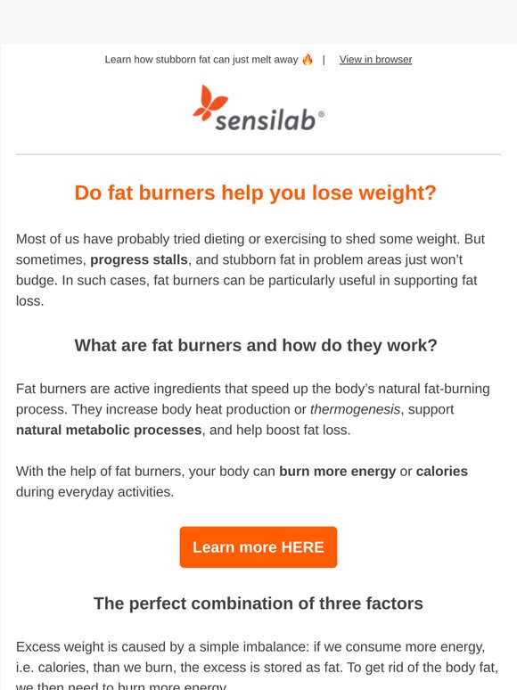 Do fat burners actually work?