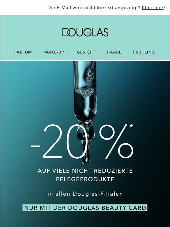 –20 % Rabatt auf viele nicht reduzierte Pflegeprodukte