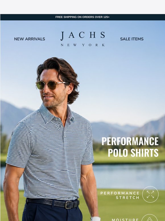 Performance Polos Built to Move