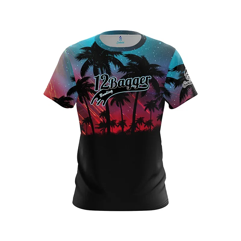 Image of Tropical Lights CoolWick Bowling Jersey - 12Bagger