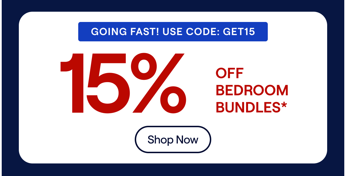 15% off bedroom bundles