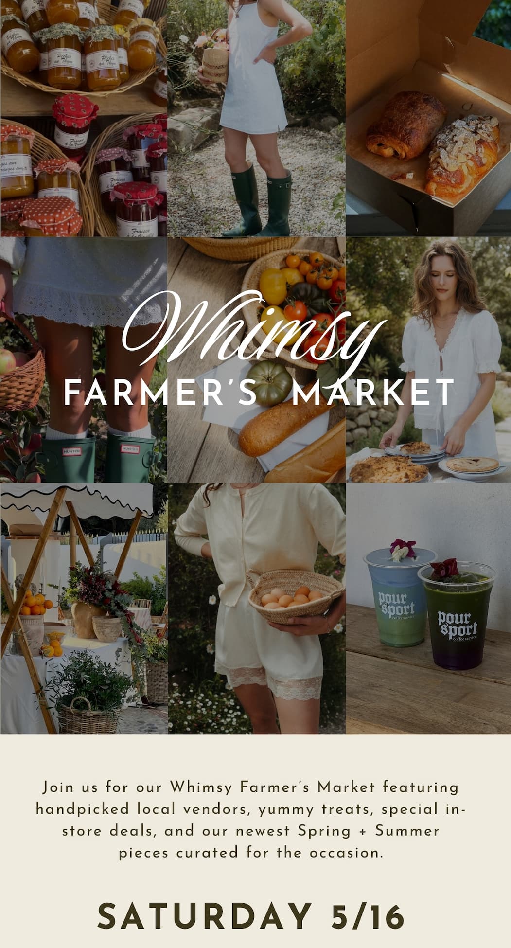 Whimsy Farmer's Market Event