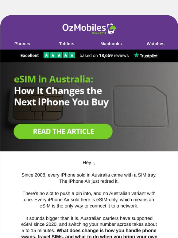eSIM in Australia: what changes for your next iPhone