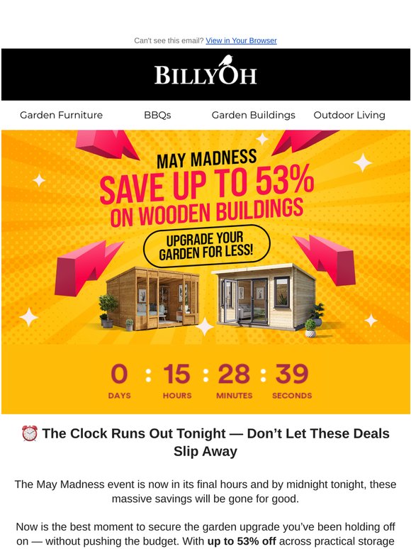 🚨 Up to 53% Off — May Madness Ends Tonight!