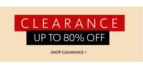 Clearance Up to 80% Off  Hurry While Supplies Last  Shop Clearance