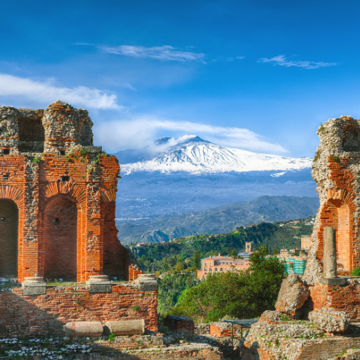 Mount Etna from Taormina