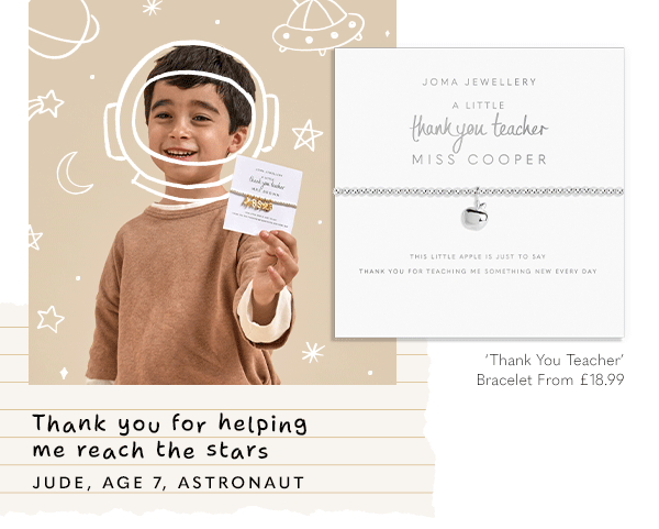 A Little 'Thank You Teacher 'Apple Bracelet