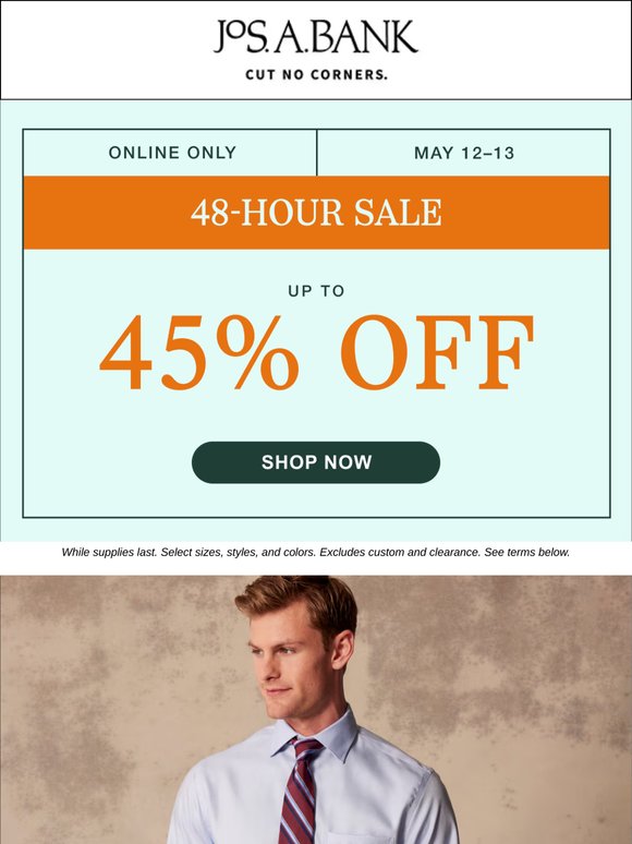 🛍️ Up to 45% off during our 48-Hour Sale! 🛍️