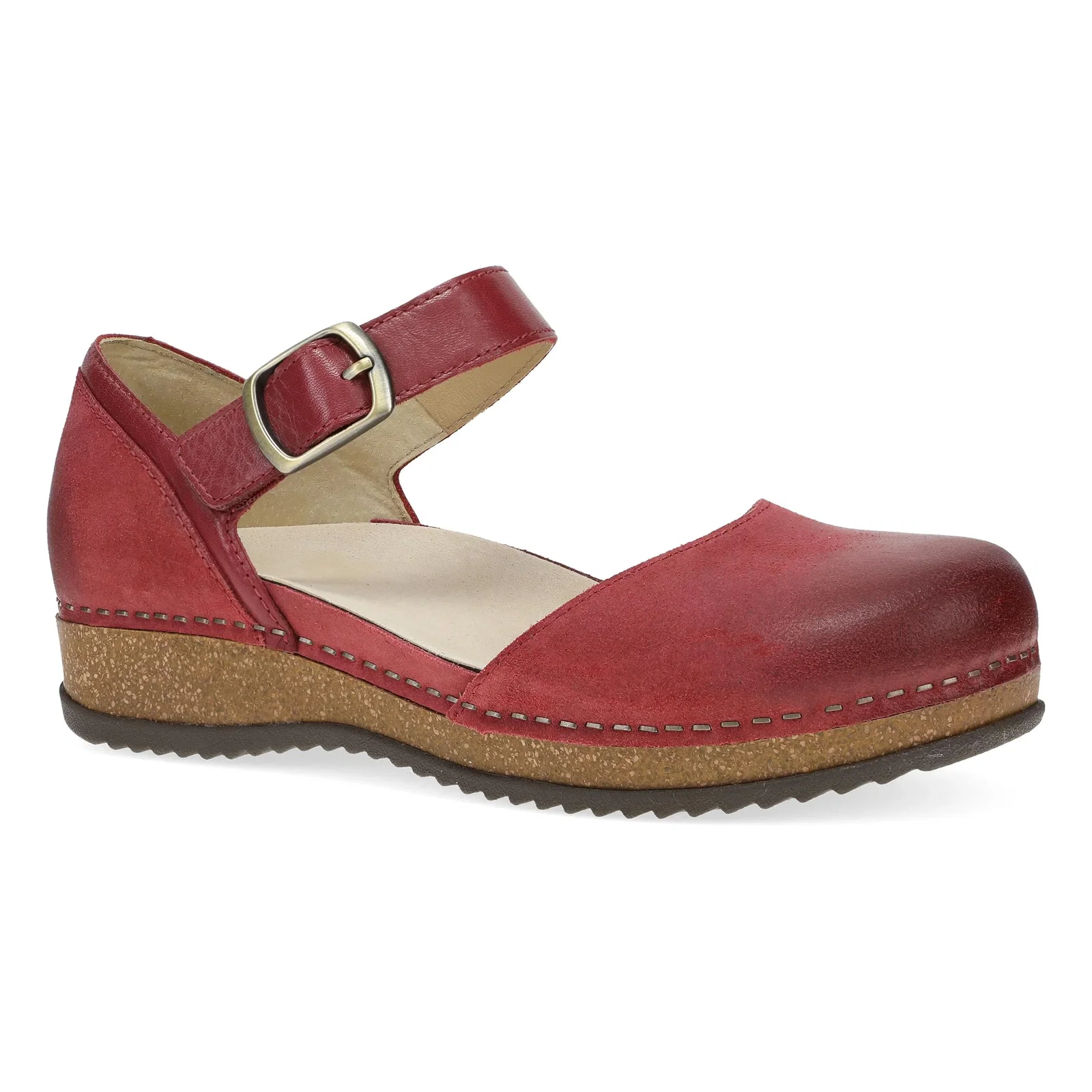 Image of Mae Red<br>Burnished Suede