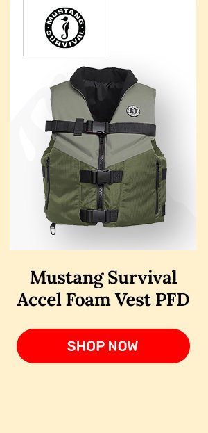 Mustang Survival Accel Foam Vest PFD Green/Gray Small