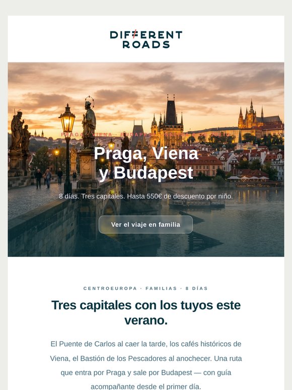 Descubre Praga, Viena y Budapest este verano
