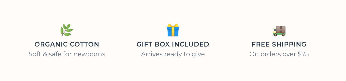 Handcrafted with organic cotton, free gift box, free shipping