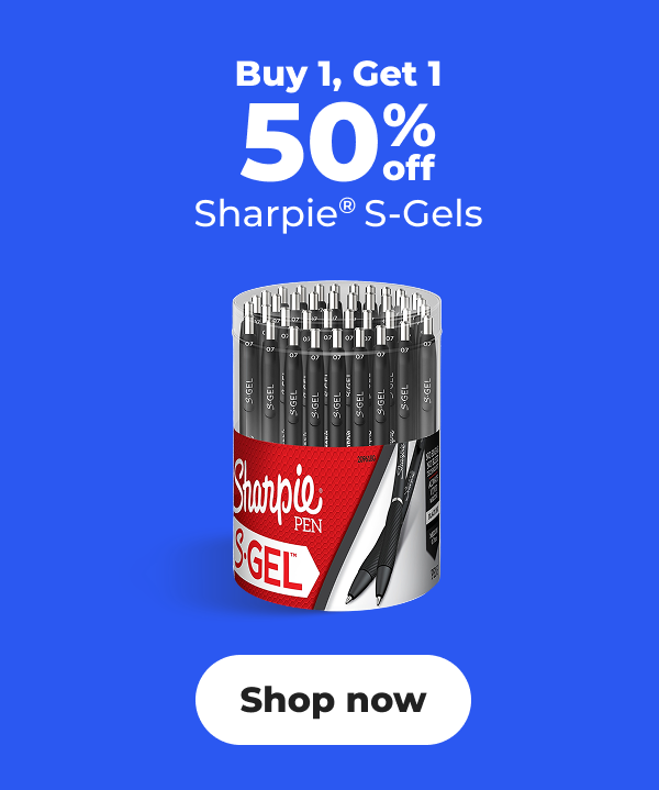 Buy 1, Get 1 50% off Sharpie® S-Gels - Shop now