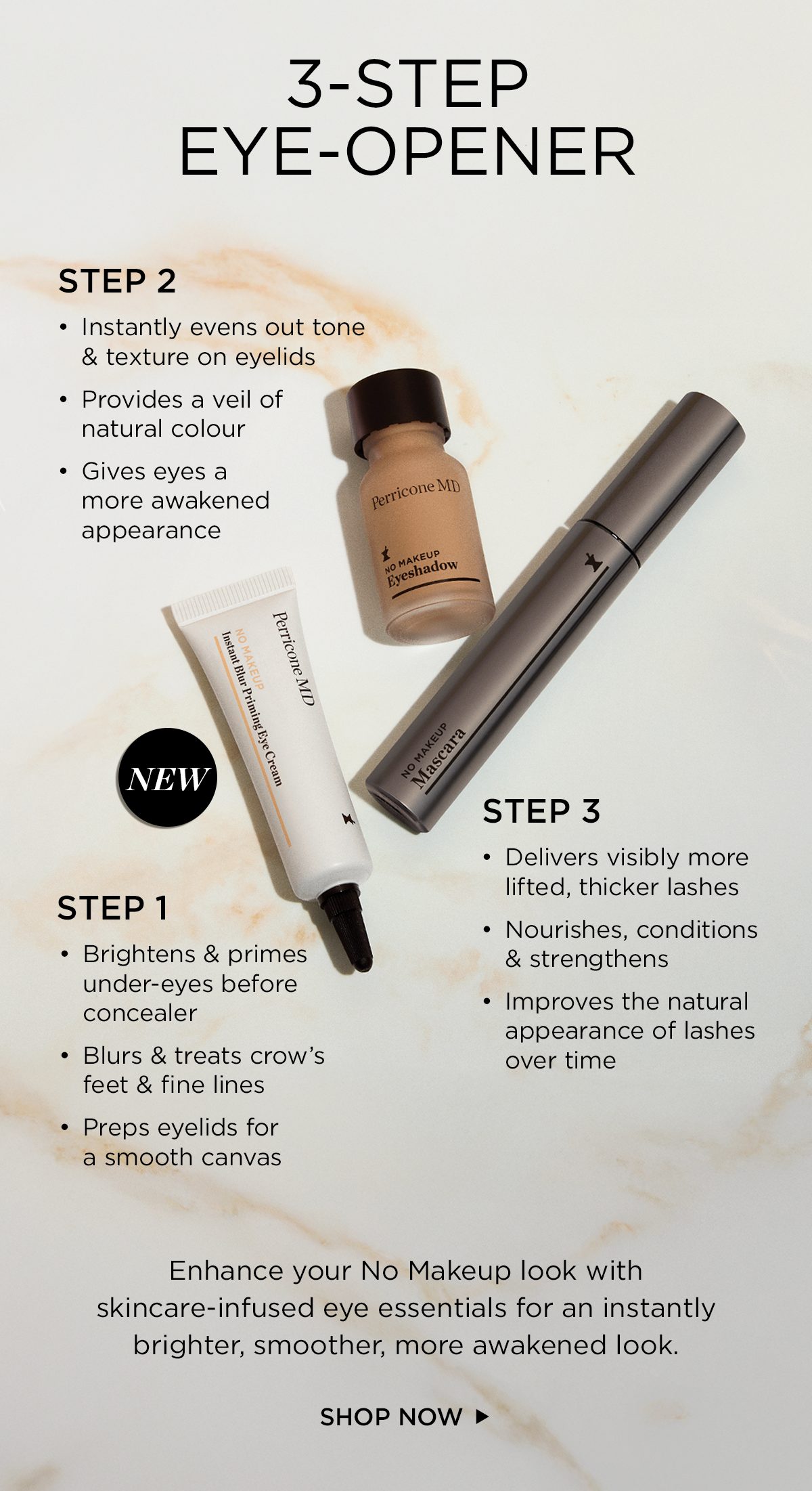 3 STEP EYE OPENER STEP BY STEP ROUTINE