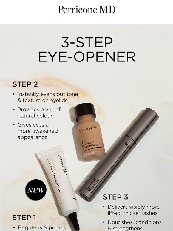 Your new 3 step eye-opener...