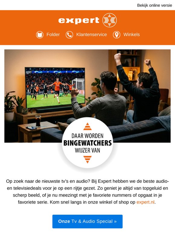 Speciaal voor jou de beste audio- en televisiedeals!