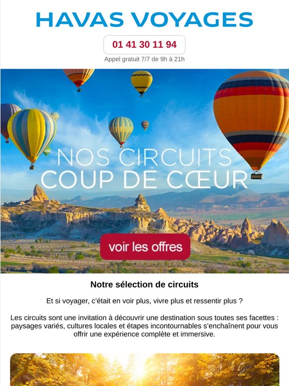 Explorez plus, vivez plus : nos circuits coup de cœur