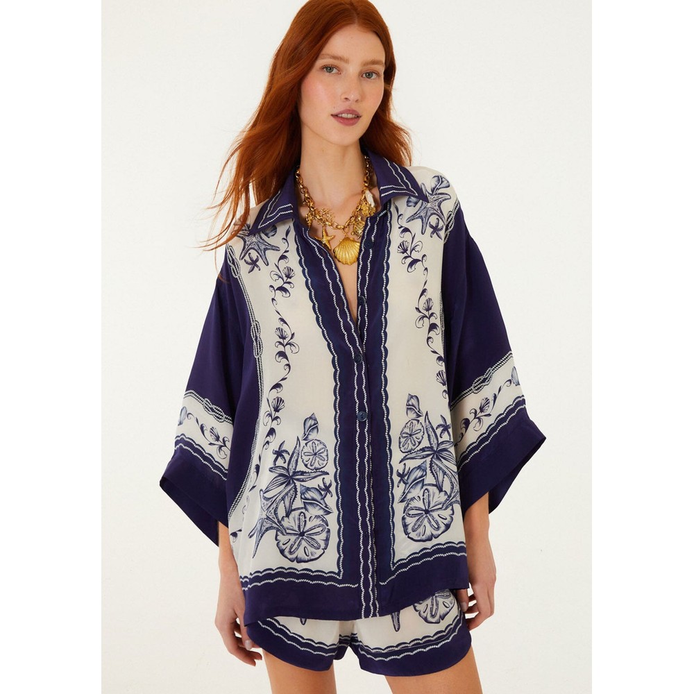 Image of Coast Scarf Shirt - Off White