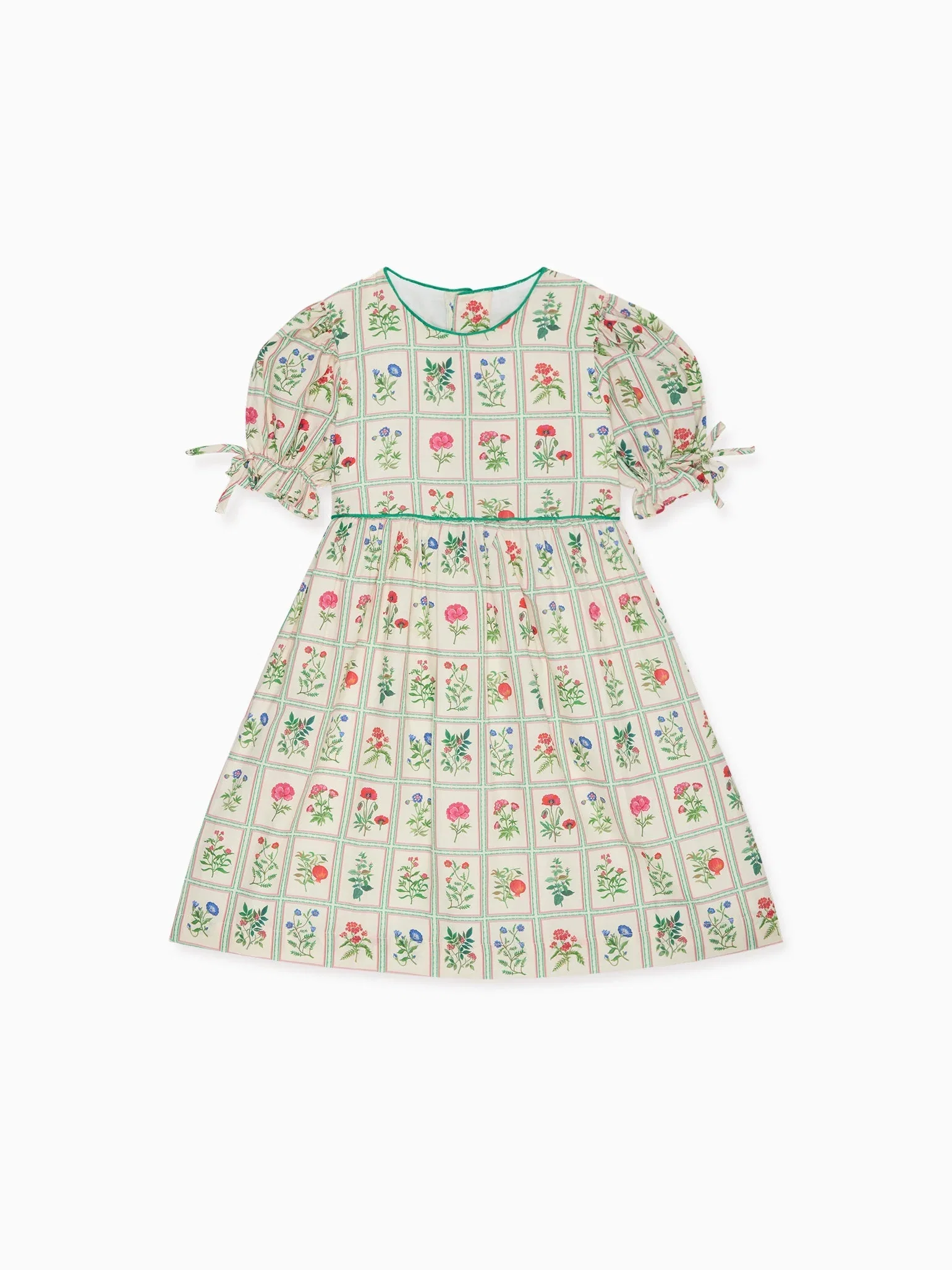 Image of Ivory Botanical Olivia Girl Dress