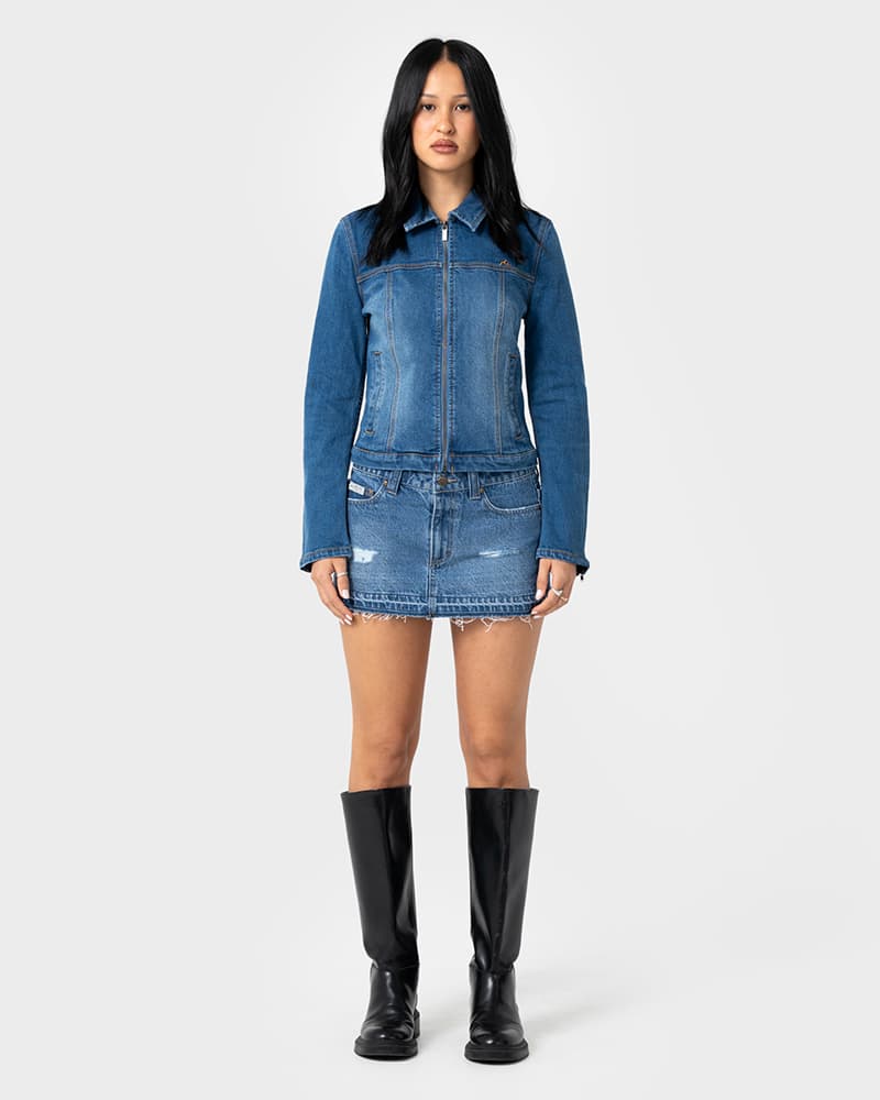 Lizzie-Scotch Denim Fitted Jacket