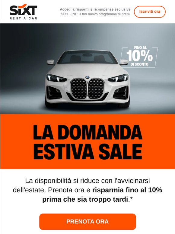 Quasi esaurito. Risparmia fino al 10% adesso