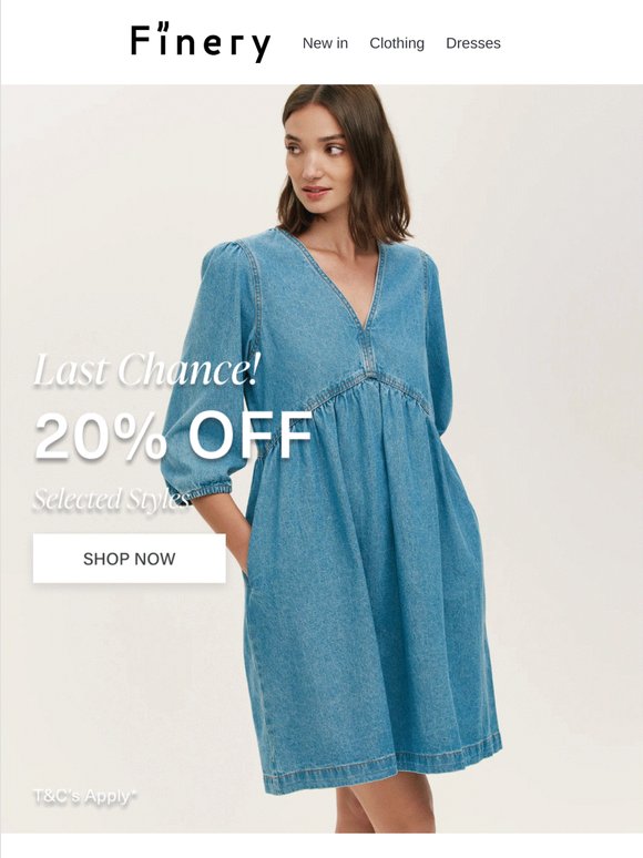 20% Off Ends Soon