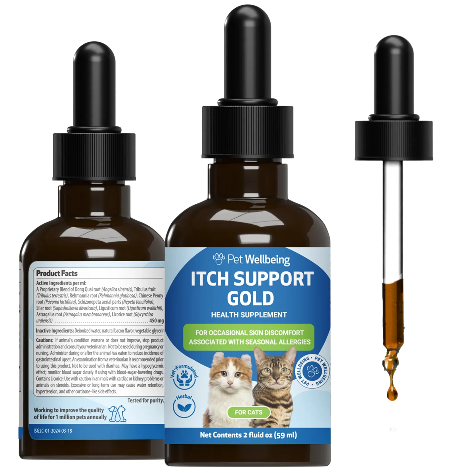 Image of Itch Support Gold - for Occasional Skin Discomfort in Cats