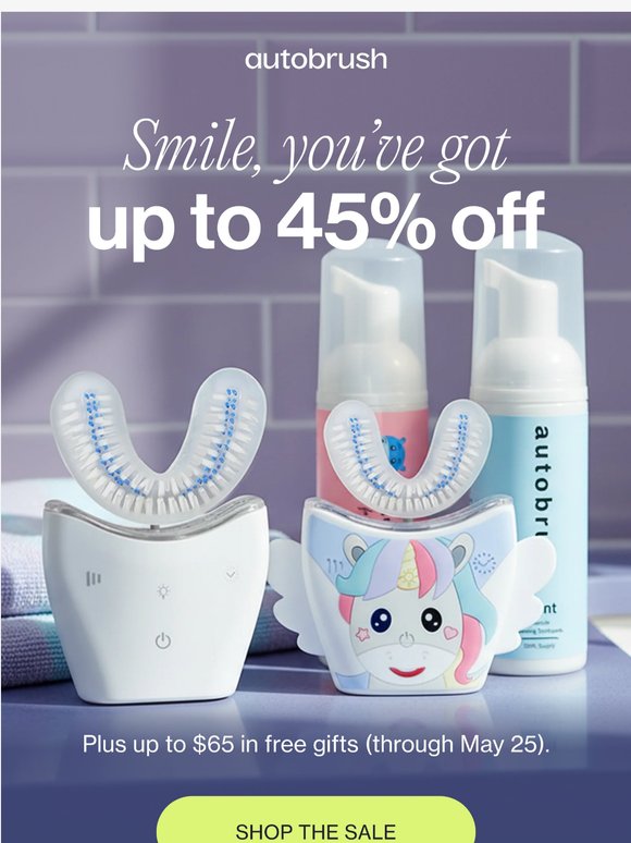 Up to 45% off everything starts now