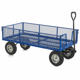 Industrial Mesh Base & Sides Turntable Truck 1500L x 750W 500kg