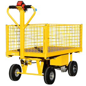 Electric Turntable Truck with Removable Sides 500kg