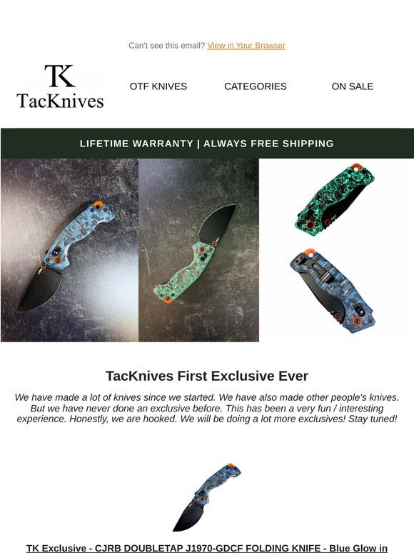 TacKnives CJRB Doubletap Exclusive is Live!