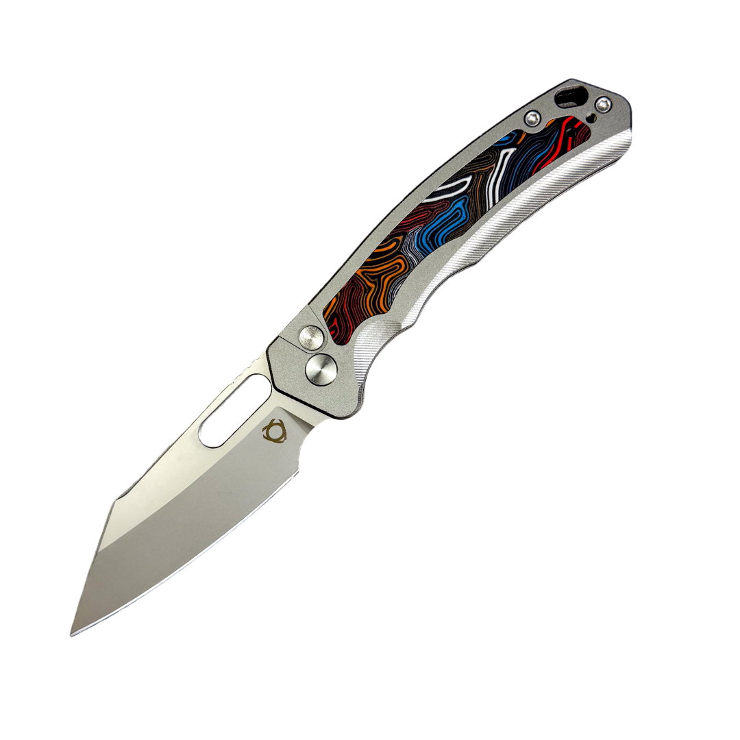 Image of SIXLEAF SL-78 FOLDING KNIFE 2.8" 14C28N SATIN BLADE ALUMINUM/G10 HANDLE EDC