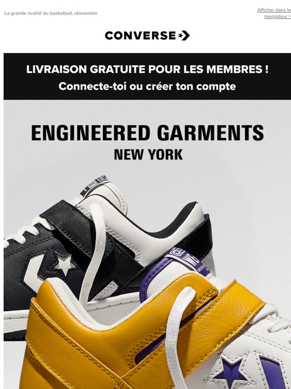 La Converse x Engineered Garments Weapon