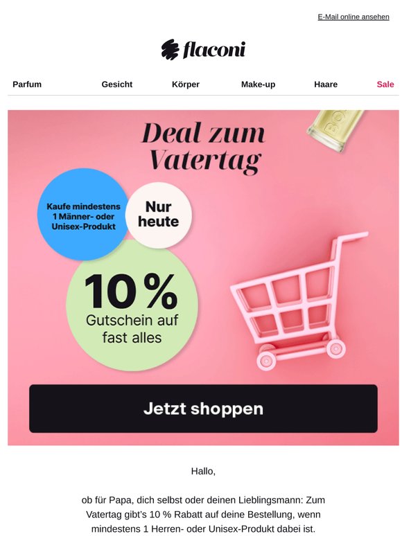 Vatertags-Deal: 10 % auf... ❓