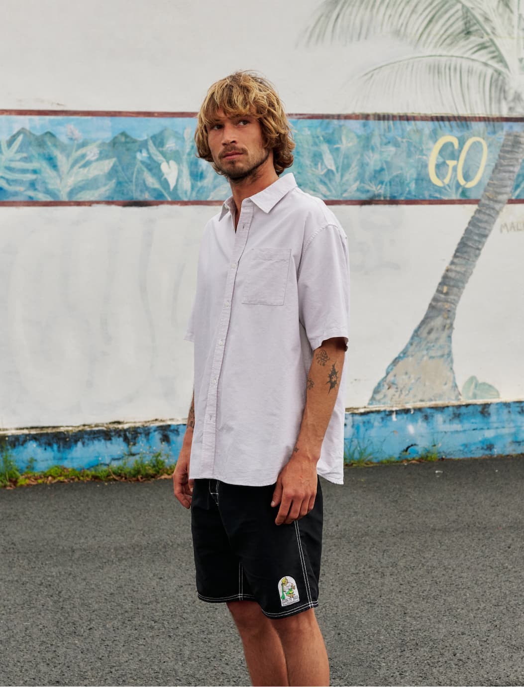 Model wearing the Ford Shirt