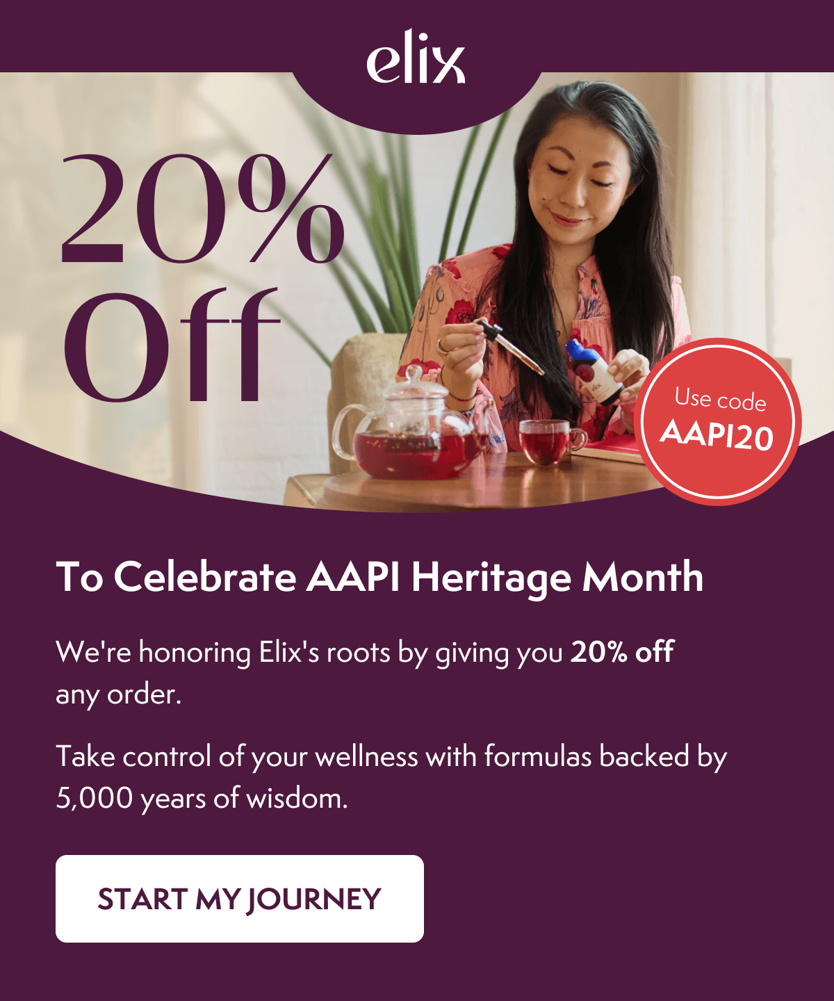 20% Off to Celebrate AAPI Heritage Month 