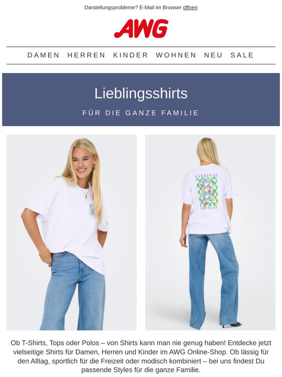 Neue Lieblingsshirts für die ganze Familie